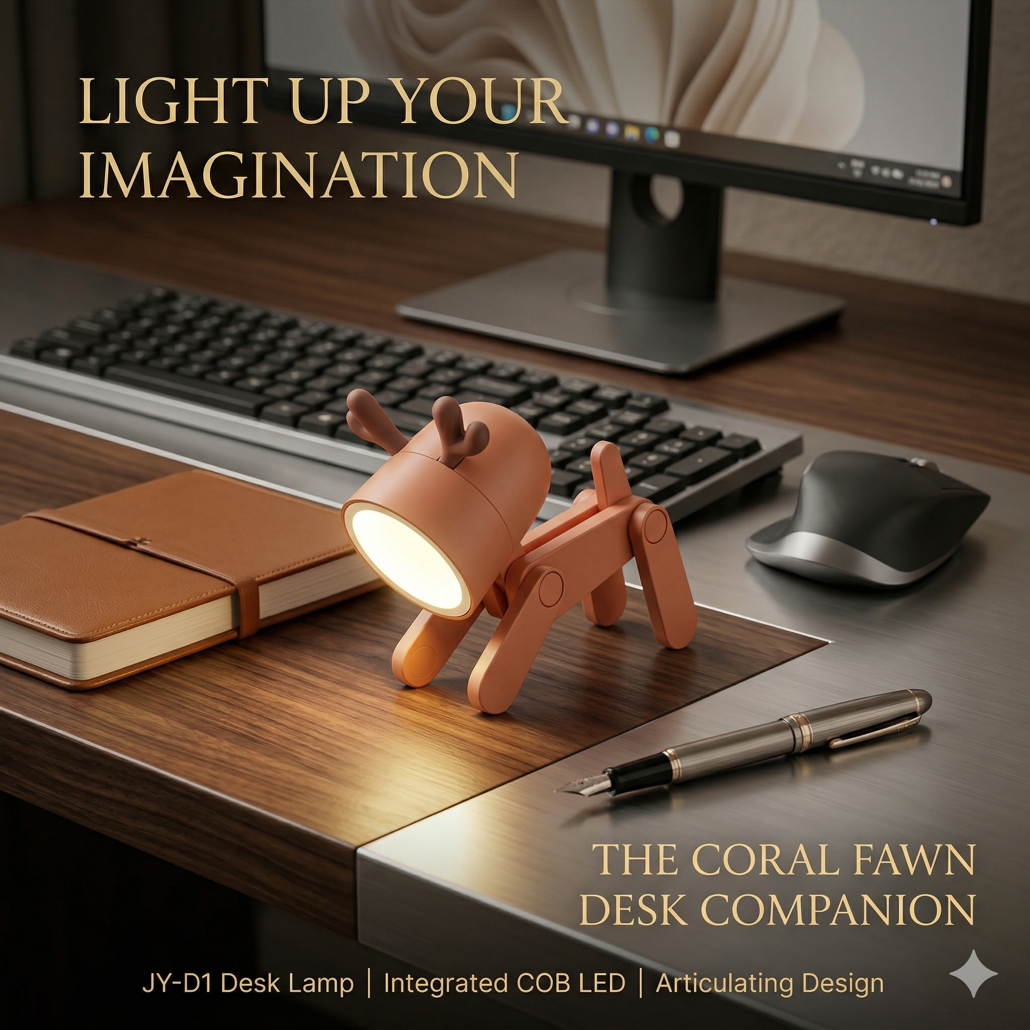 FawnGlow - Portable Glow LED Desk Light